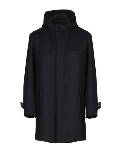 Paolo Pecora Coat In Dark Blue | ModeSens