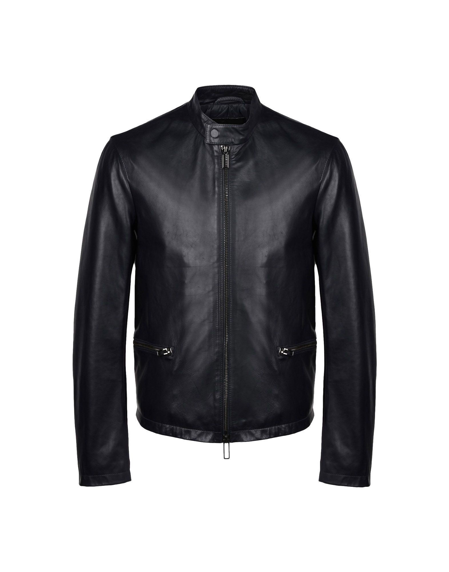 Emporio Armani Leather Jacket Coats Jackets Yoox Com