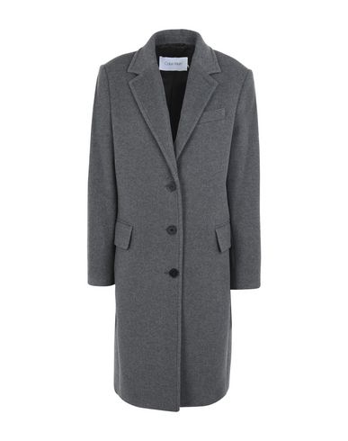 grey calvin klein coat