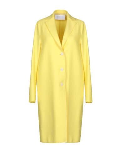 Harris Wharf London Coats In Yellow