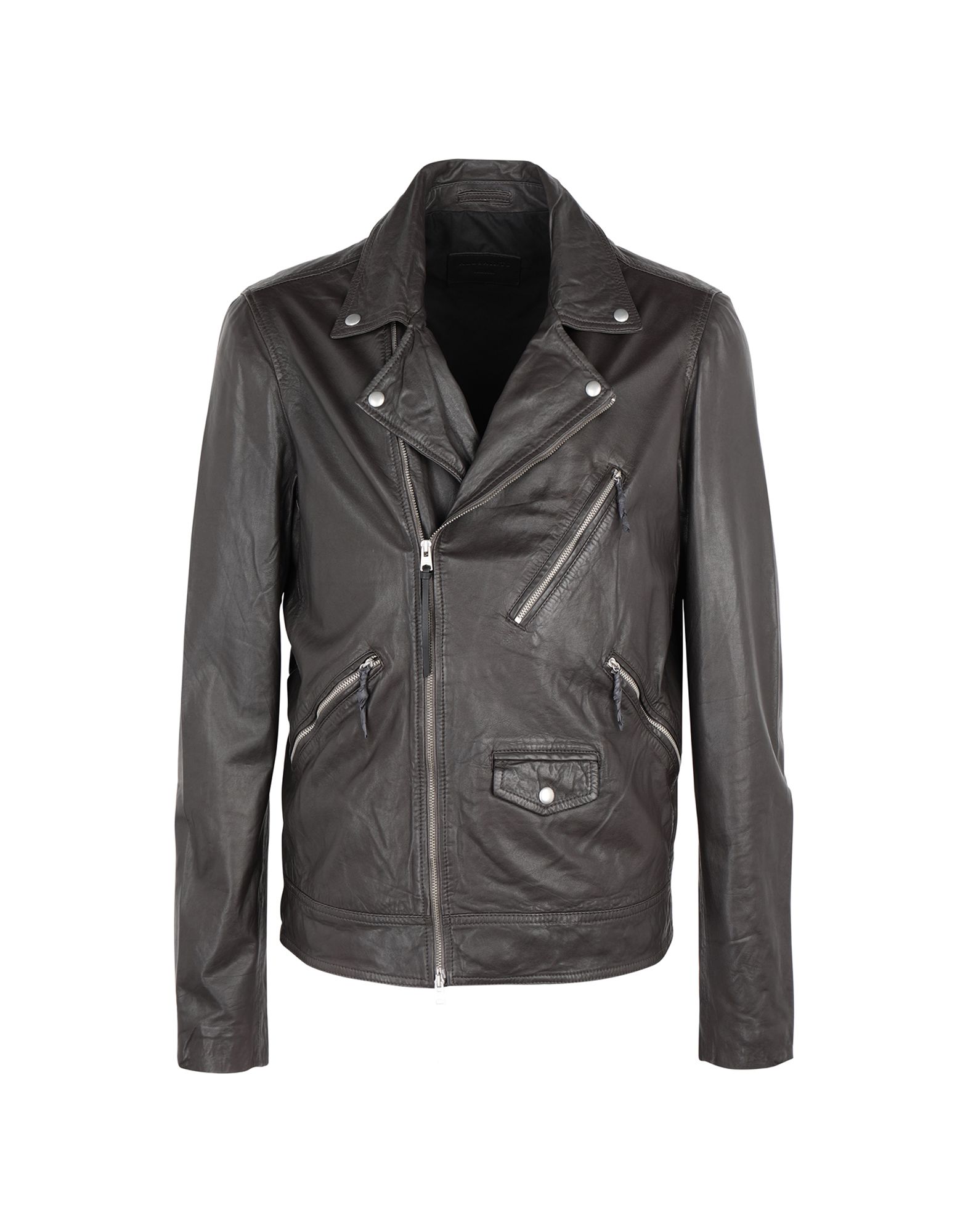 Allsaints Holt Biker Jacket Men Jackets Allsaints Holt Biker Jacket Men Jackets On Yoox United States 41861722lo