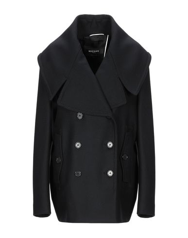 Rochas Coat In Black | ModeSens