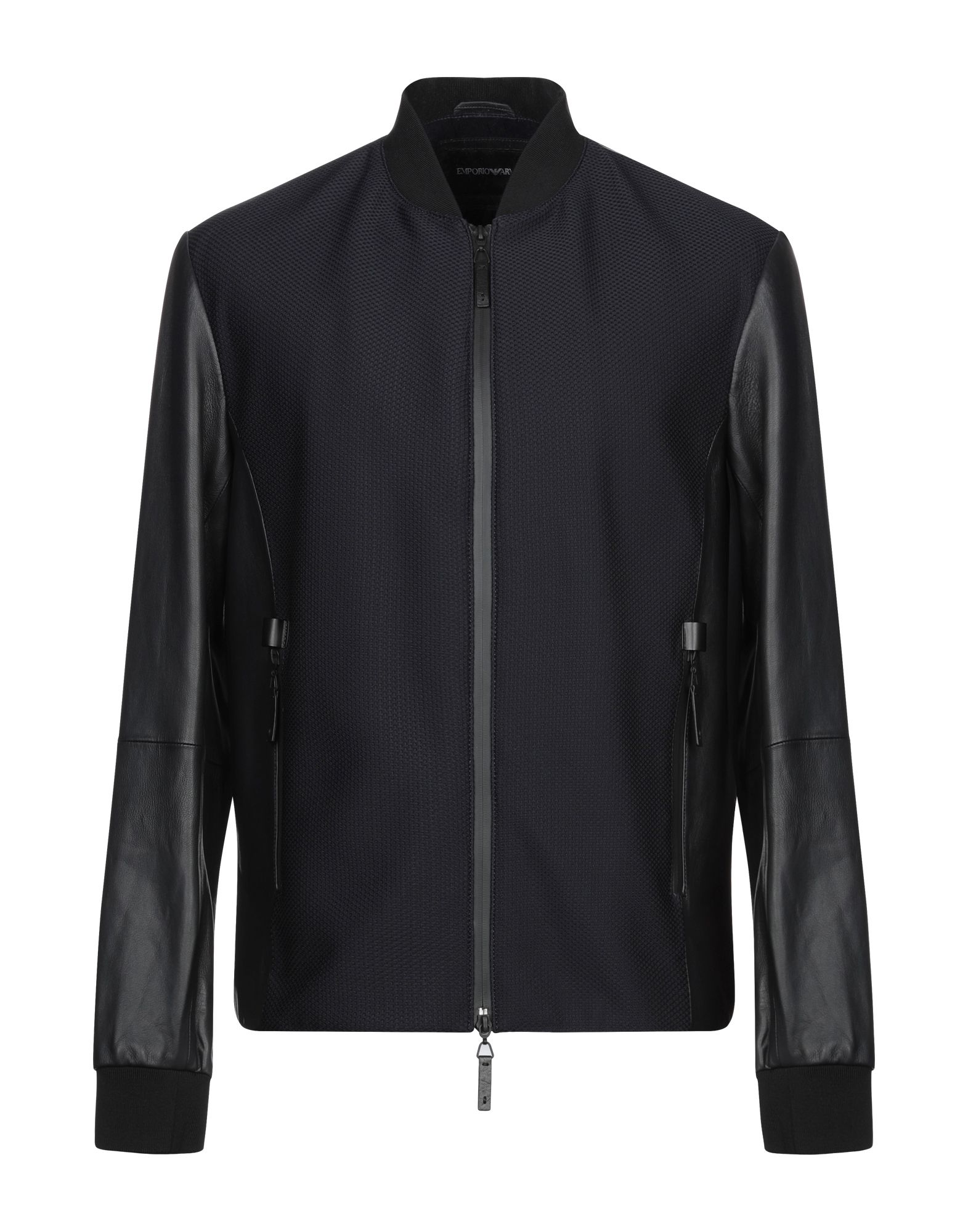 Emporio Armani Leather Jacket Coats Jackets Yoox Com