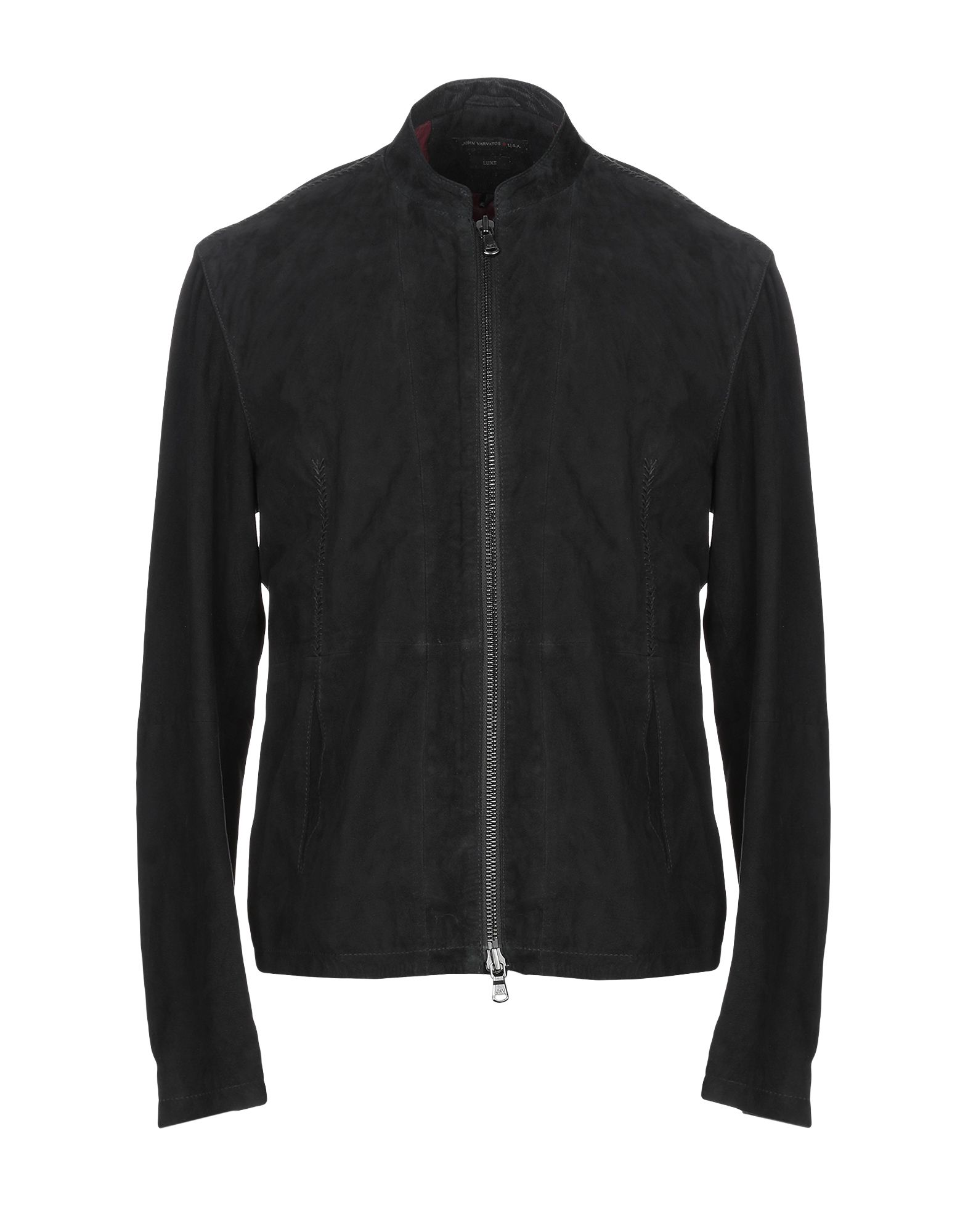 John Varvatos U S A Leather Jacket Coats Jackets Yoox Com