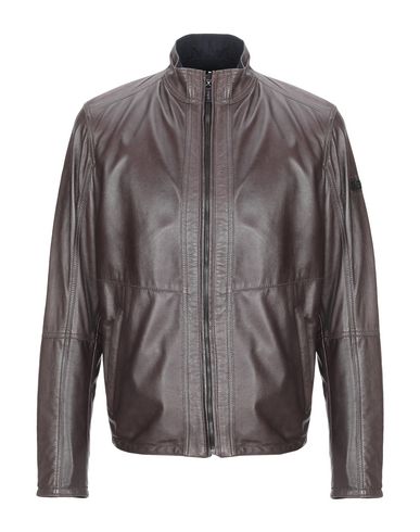 Nadruk hoe te gebruiken uitslag Strellson Leather Jacket In Dark Brown | ModeSens