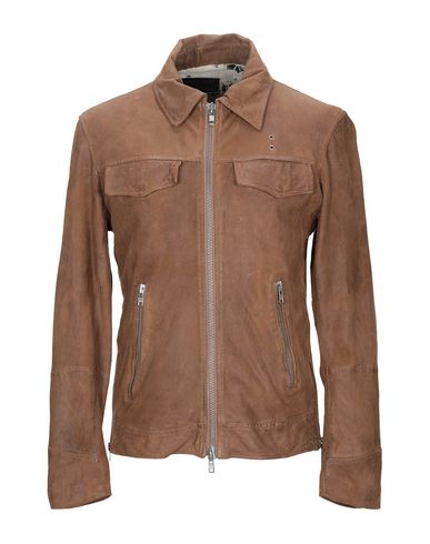 Bully Leather Jacket In Brown | ModeSens