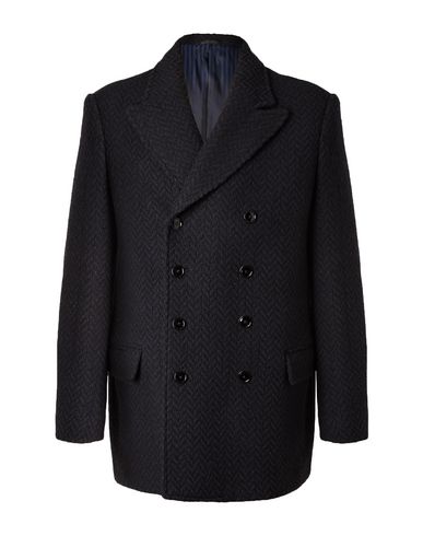 Mp Massimo Piombo Coat In Dark Blue | ModeSens