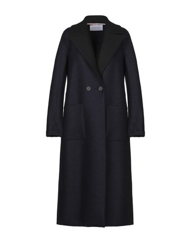 Harris Wharf London Coat In Dark Blue | ModeSens