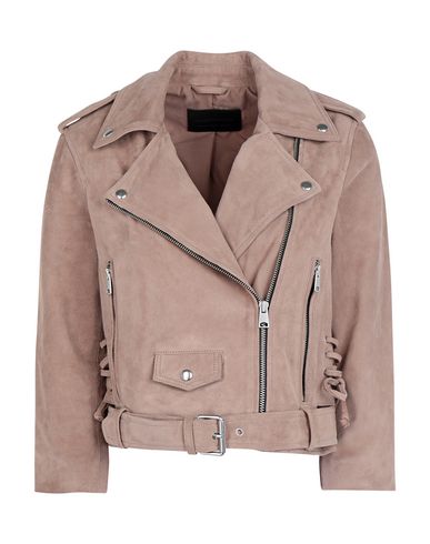 pale pink leather jacket