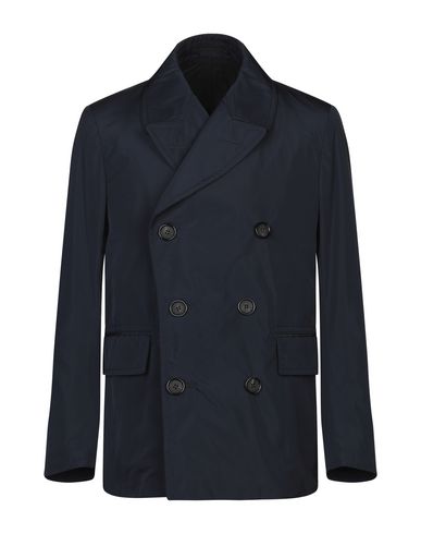 Alexander Mcqueen Full-length Jacket In Dark Blue