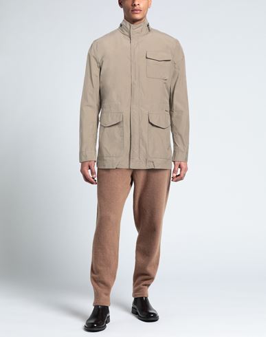 Shop Paoloni Man Overcoat & Trench Coat Beige Size 40 Polyamide