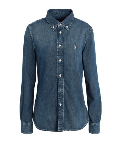 women's polo denim shirt