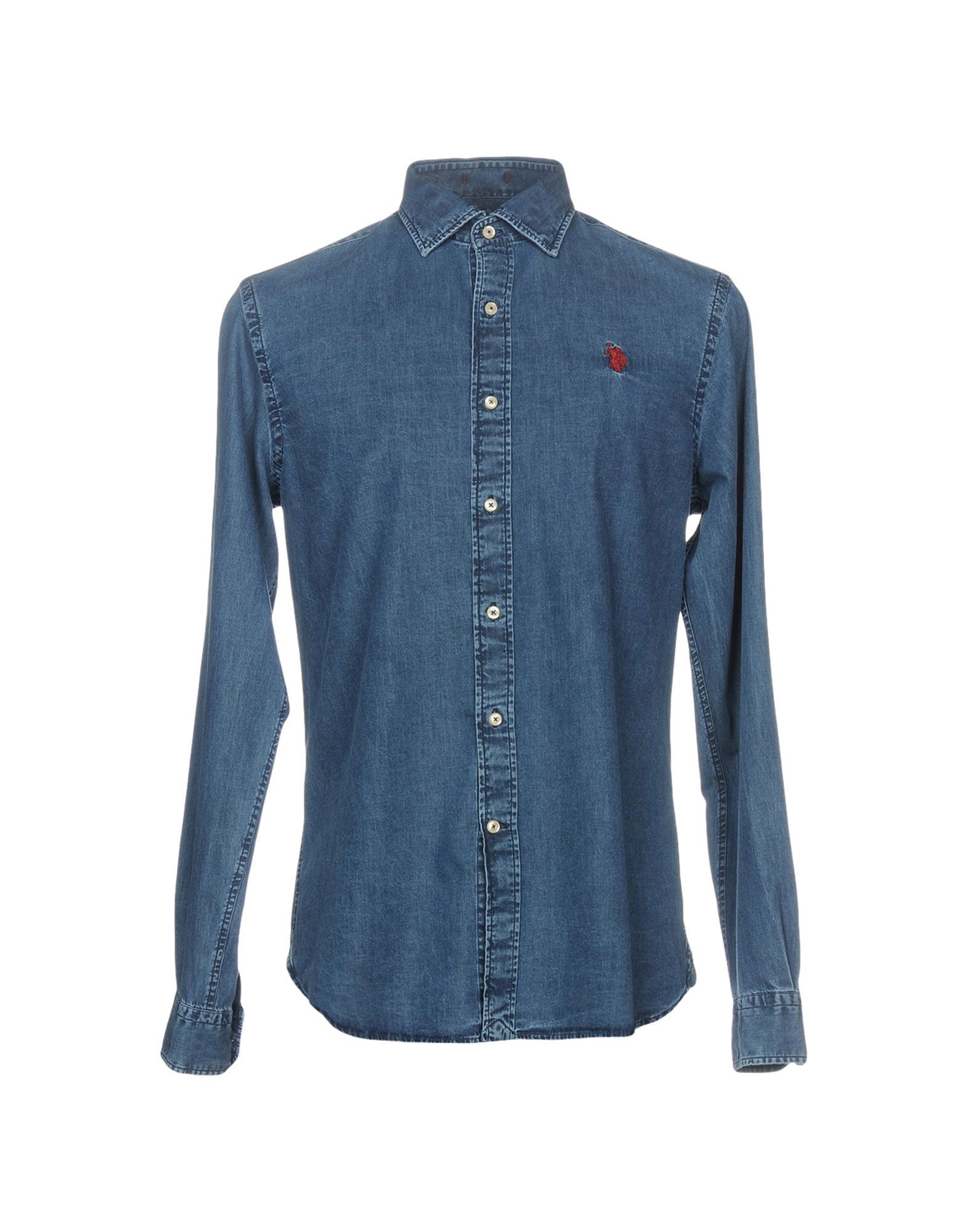 us polo denim shirts