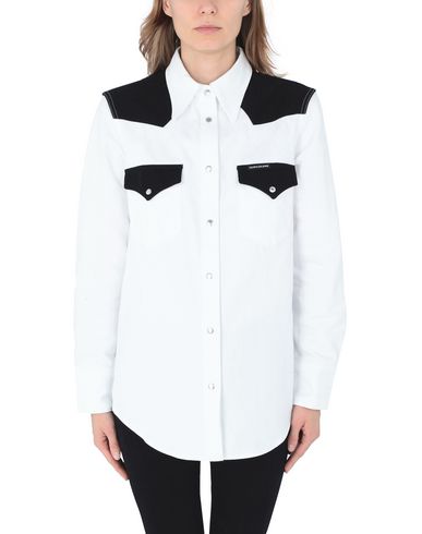 calvin klein denim shirt womens