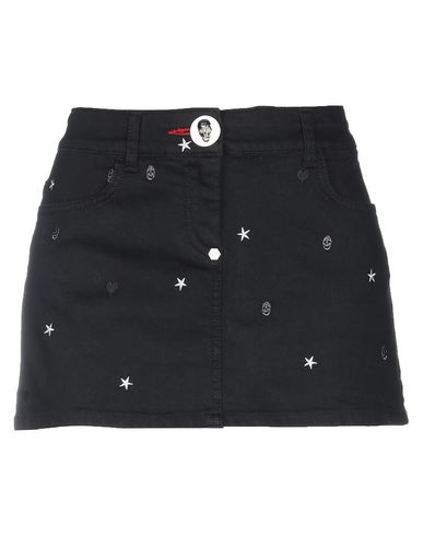 Philipp Plein Denim Skirt In Black | ModeSens