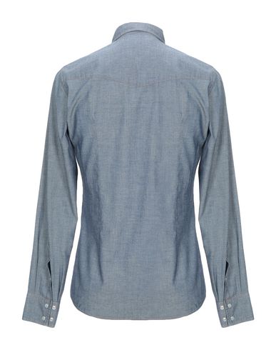 Shop Dolce & Gabbana Man Denim Shirt Blue Size 17 ½ Cotton