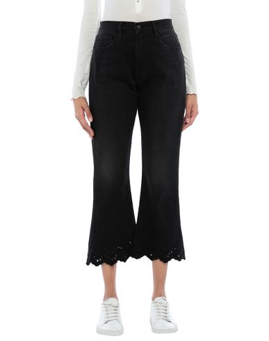 FRAME FRAME WOMAN JEANS BLACK SIZE 26 COTTON, POLYESTER, ELASTANE