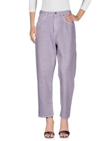 Shop Pence Woman Jeans Lilac Size 25 Cotton In Purple