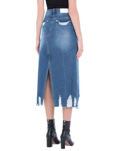 Shop Sjyp Woman Denim Skirt Blue Size M Cotton