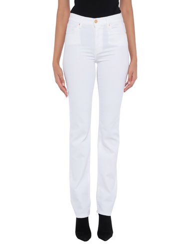 7 For All Mankind High-rise Stretch Slim Kick-flare Jeans In White