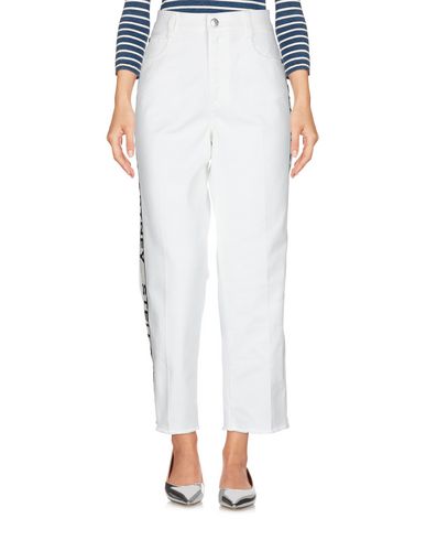Shop Stella Mccartney Woman Jeans White Size 27 Cotton, Elastane, Polyurethane, Polyester