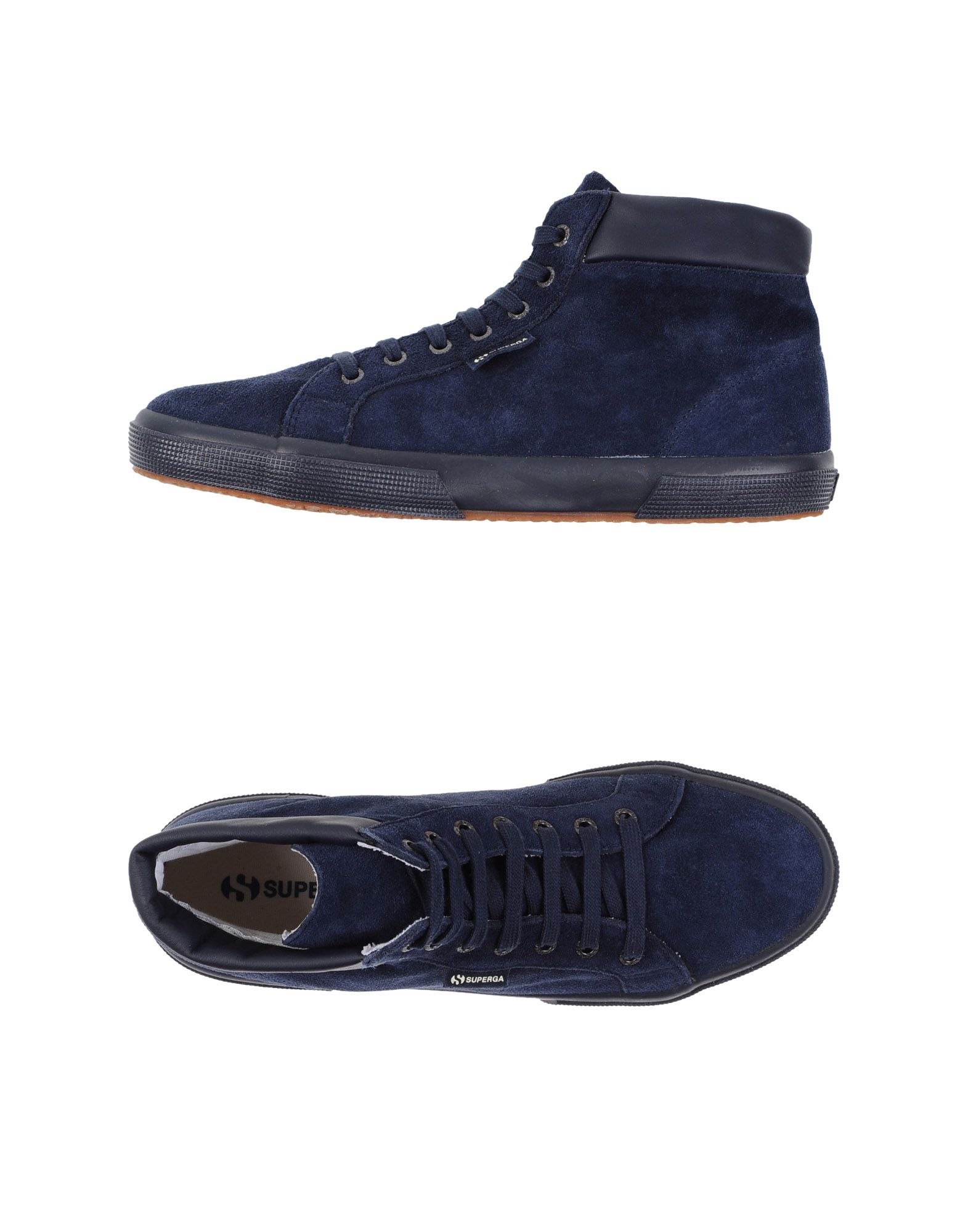 superga alte blu