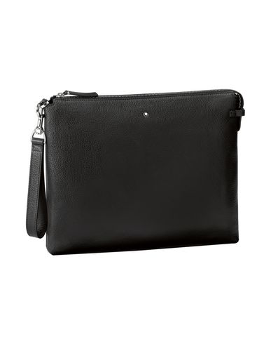 Montblanc Meisterstück Soft Grain Clutch Black Handbag Men Montblanc Handbag