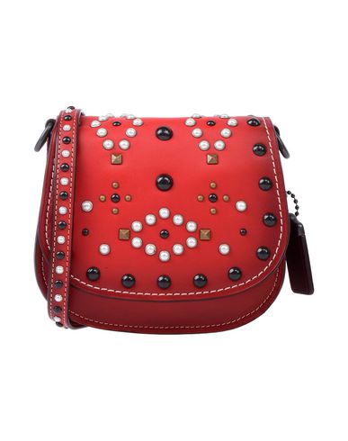 Coach Handbag In Maroon