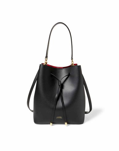 Lauren Ralph Smooth Leather Drawstring Handbag Women Lauren Ralph Handbag