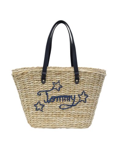 Tommy Hilfiger Th Straw Tote Handbag Women Tommy Hilfiger Handbag