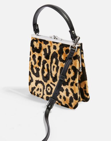 topshop kenya leopard print tote bag