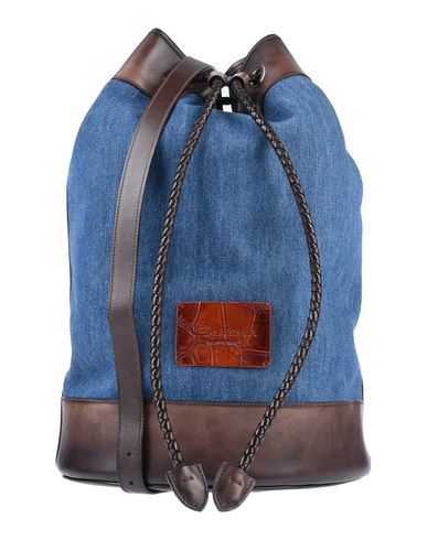 Santoni Shoulder Bag In Blue | ModeSens