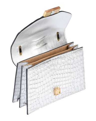 Visone Cross-body Bags In Silver | ModeSens