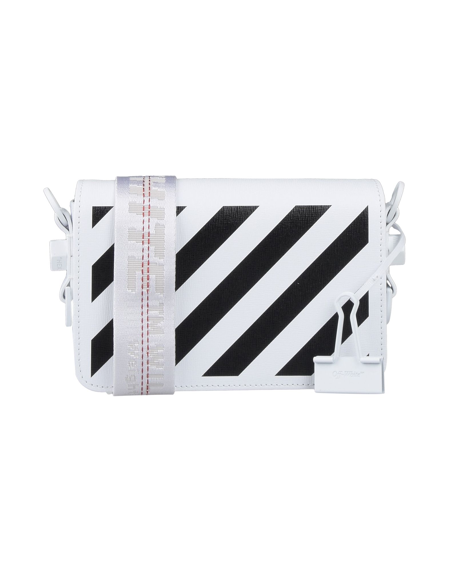 off white string bag