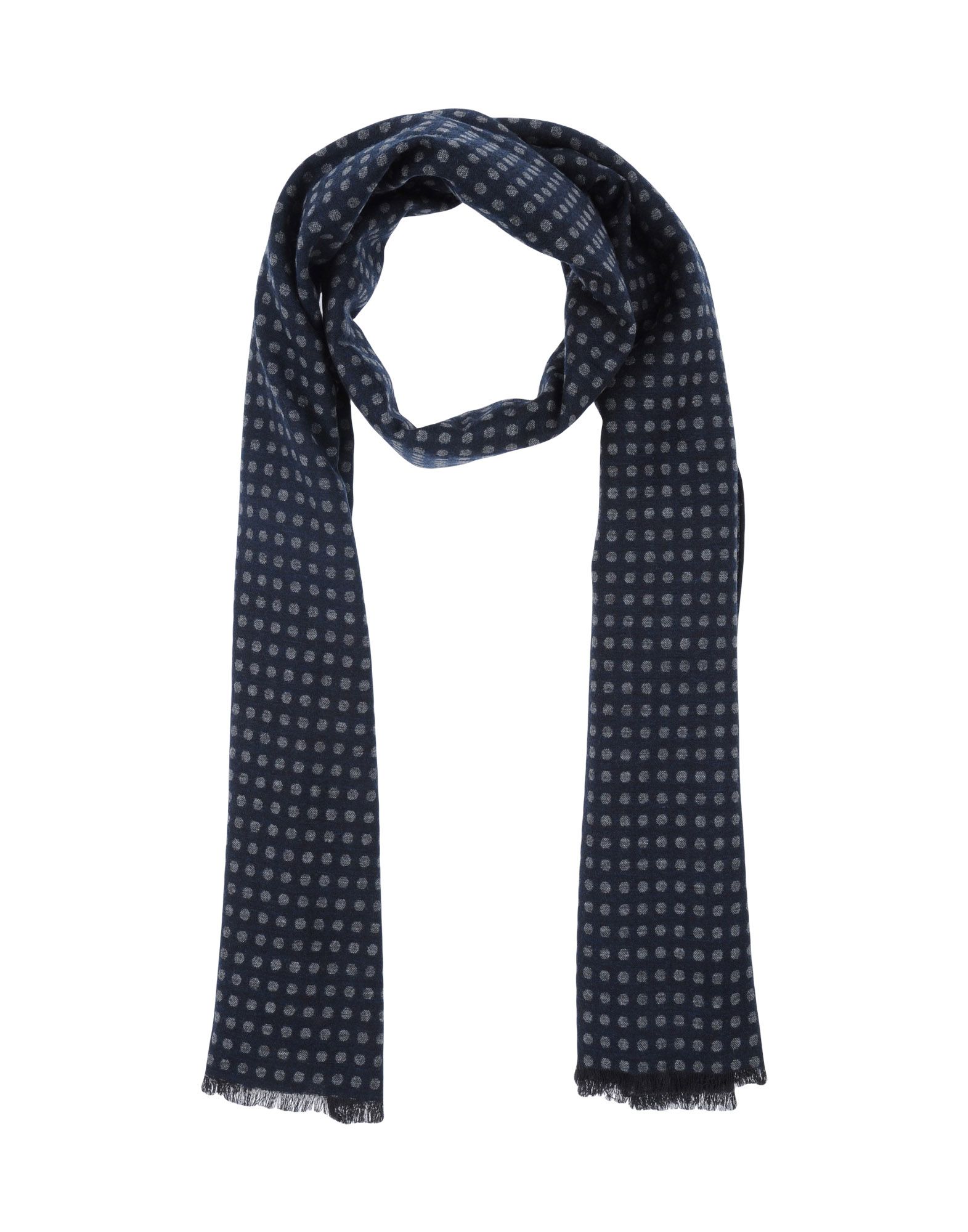 New $200 Luigi Borrelli Blue Long Scarf
