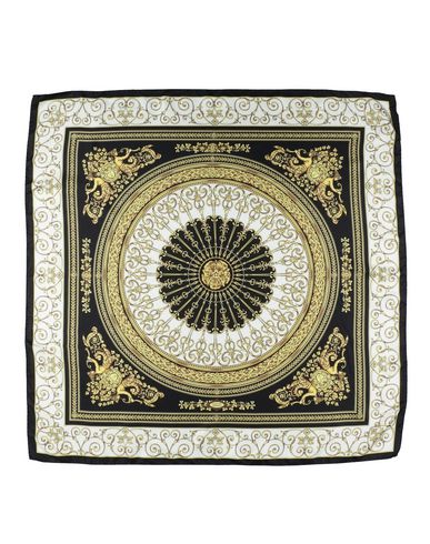 VERSACE Square Scarf in Black | ModeSens