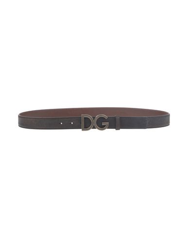 DOLCE & GABBANA Leather Belt in Dark Brown | ModeSens