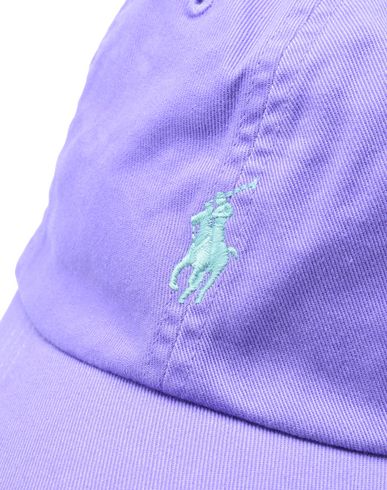 purple ralph lauren polo hat