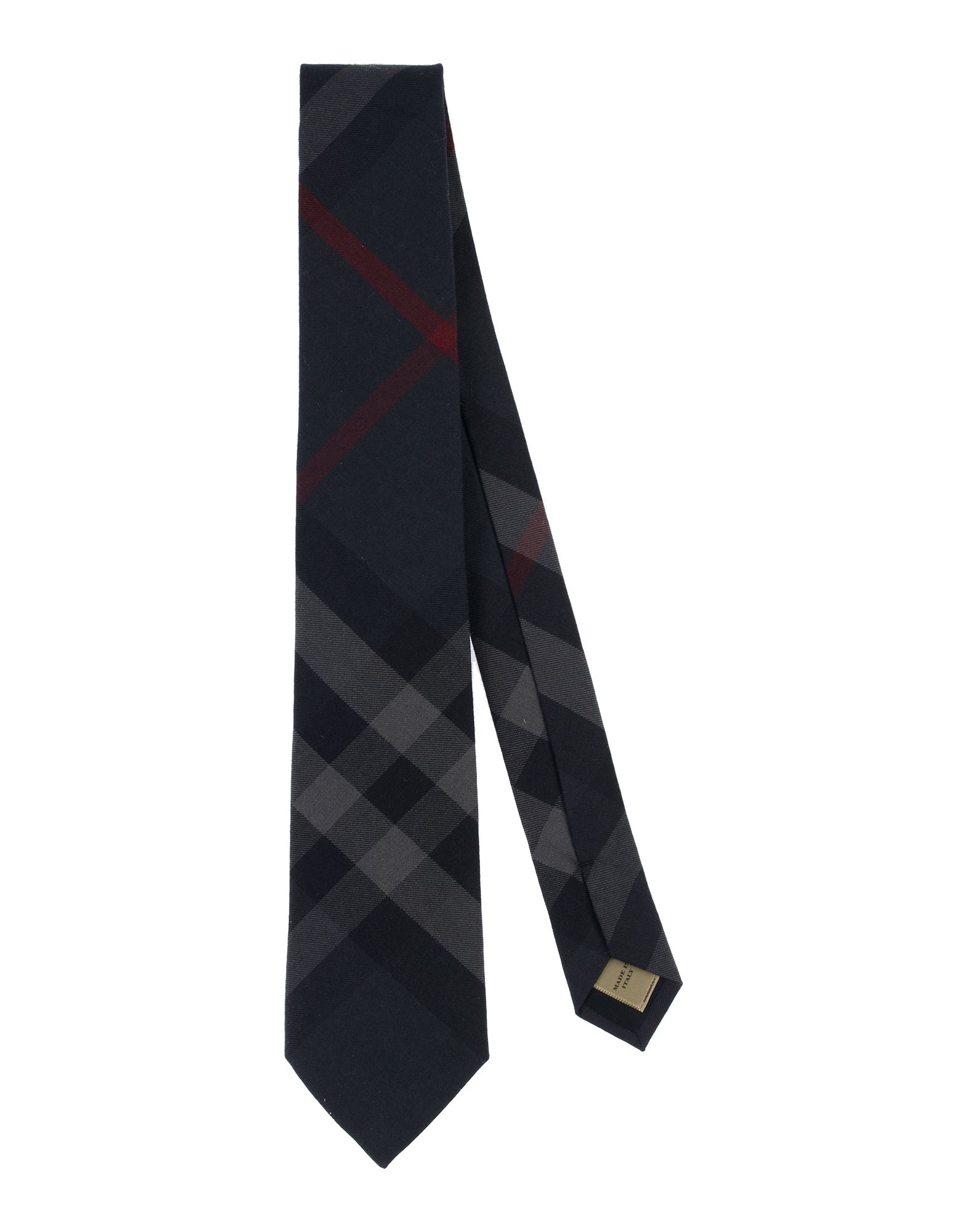 black and white burberry tie