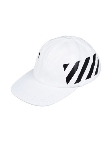 Off-white Diagonal Stripe Print Baseball Cap In White