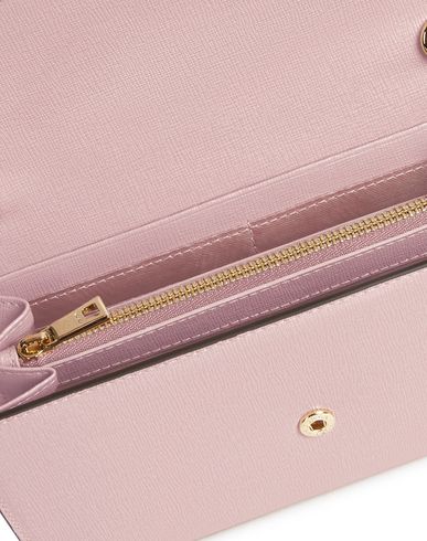 Shop Furla Babylon L Chain Wallet Woman Wallet Pastel Pink Size - Soft Leather