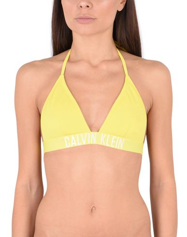 calvin klein yellow bikini top