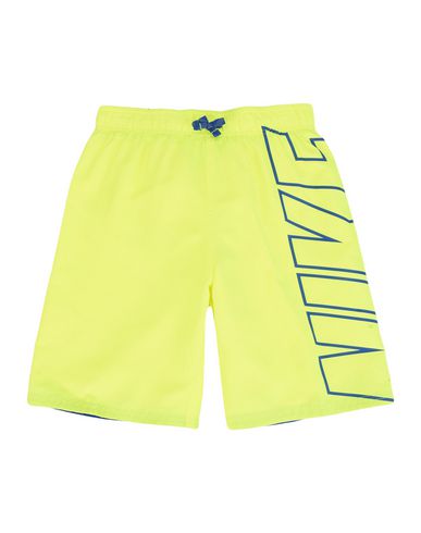 nike yellow swim shorts