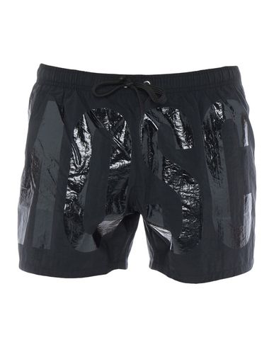 black moschino swim shorts