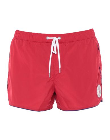 red versace swim shorts