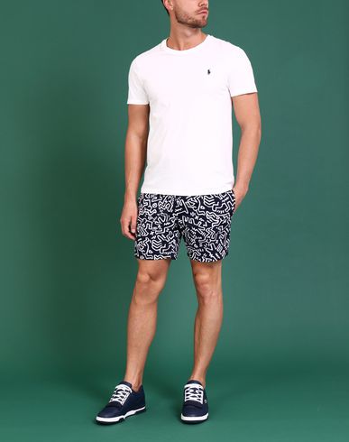 lacoste keith haring swim trunks
