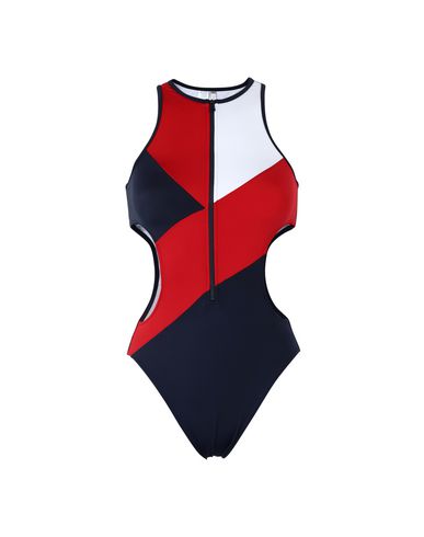 tommy hilfiger one piece swimsuit red