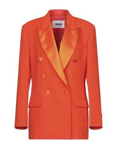 Msgm Suit Jackets In Orange