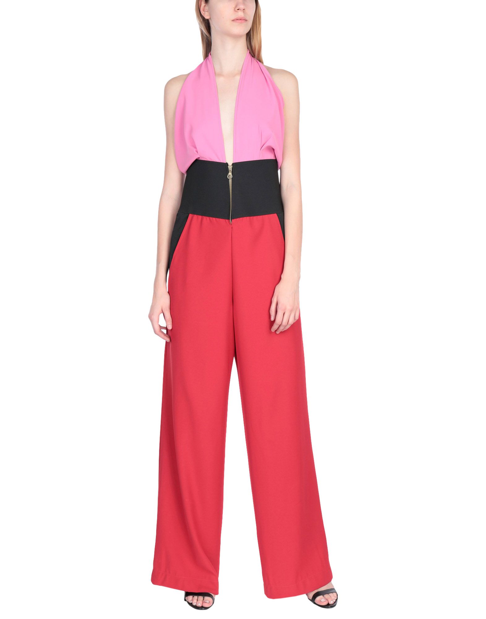 francesca's red jumpsuit