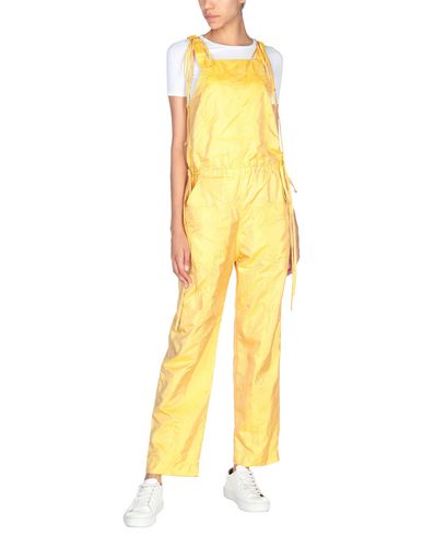 yellow cargo jumpsuit